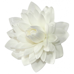 Kwiat na tort dalia waflowa ozdoba dekoracja tortu komunia wesele biały